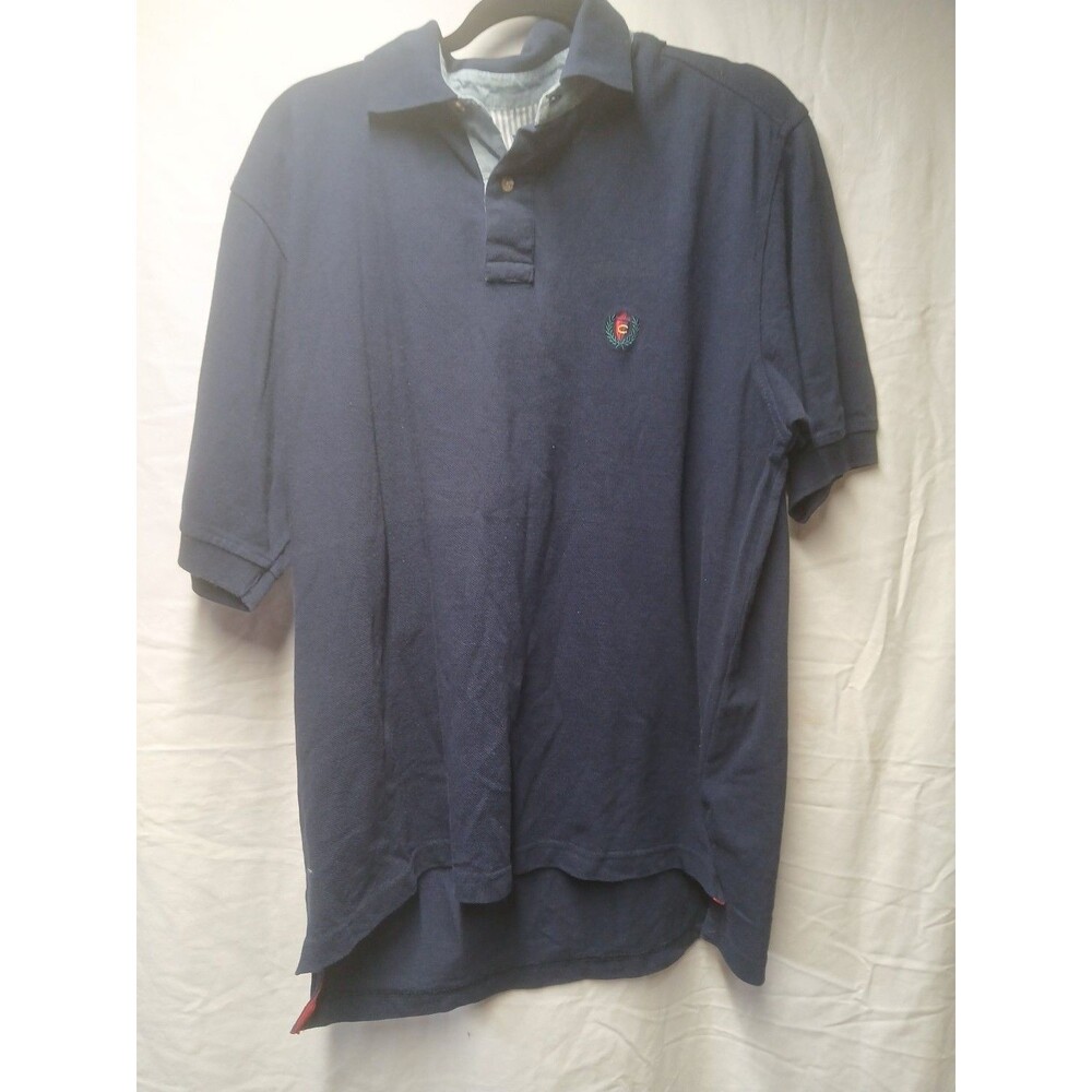 Catalina Polo Shirt Mens M Navy Blue Short Sleeve Cotton Active Golf Casual